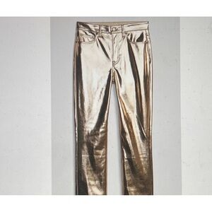 GAP Womans Gold Metallic Jeans
